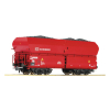Wagon towarowy, samowyładowczy, typ Fad z ładunkiem wegla. DB Cargo Roco 56339 H0 1:87